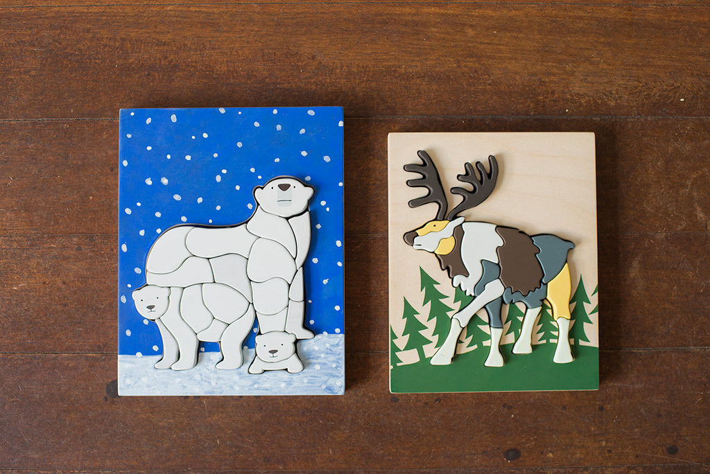Animal Puzzle - Lion / Reindeer / Polar Bear